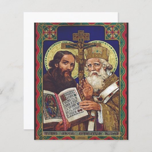 De heiligen Cyril en Methodius Patronen van Europa (Voorkant / Achterkant)