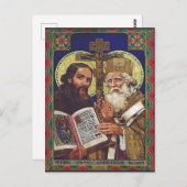De heiligen Cyril en Methodius Patronen van Europa Briefkaart (Voorkant / Achterkant)