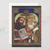 De heiligen Cyril en Methodius Patronen van Europa Feestdagenkaart (Voorkant / Achterkant)