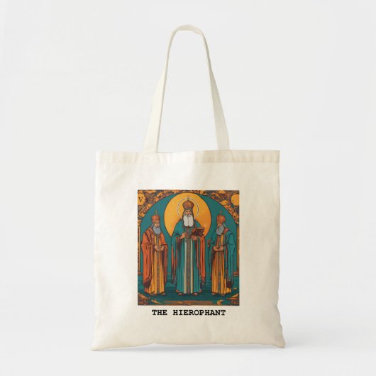 DE HEIROPHANT - TAROT KAART TOTE BAG (Voorkant)