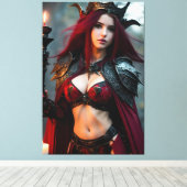 De heks 001 canvas afdruk (Insitu (Houten vloer))