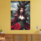 De heks 004 canvas afdruk (Insitu (Woonkamer))