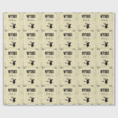 De heks Ball Halloween Cadeaupapier (Vlak)