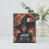 De heks briefkaart (Staand voorkant)