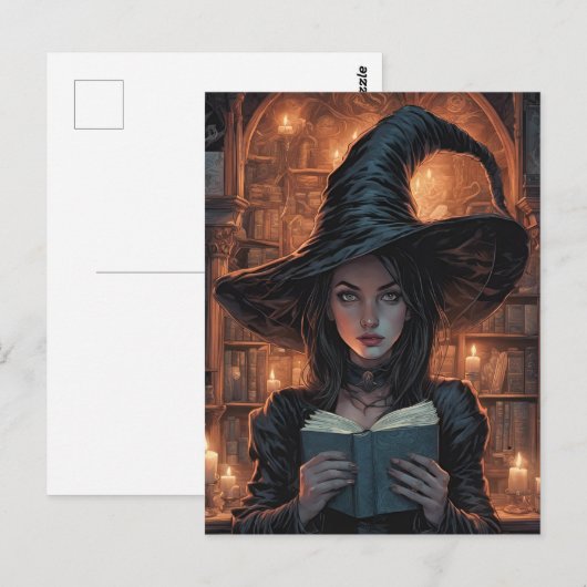 De heks briefkaart (Voorkant / Achterkant)