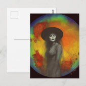 De heks briefkaart (Voorkant / Achterkant)