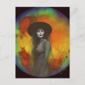 De heks briefkaart (Voorkant)