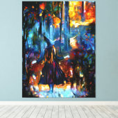 De heks canvas afdruk (Insitu (Houten vloer))