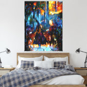 De heks canvas afdruk (Insitu (Slaapkamer))