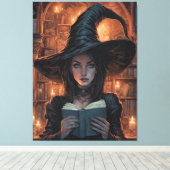 De heks canvas afdruk (Insitu (Houten vloer))