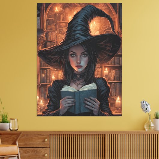 De heks canvas afdruk (Insitu (Woonkamer))