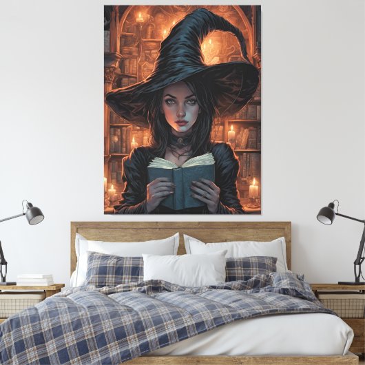 De heks canvas afdruk (Insitu (Slaapkamer))