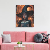 De heks canvas afdruk (Insitu (Woonkamer))
