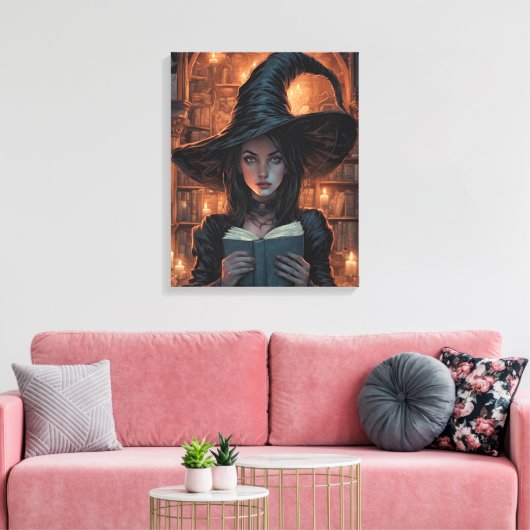 De heks canvas afdruk (Insitu (Woonkamer))