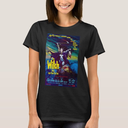 "De heks die uit het Zee kwam" Horror Shirt (Voorkant)