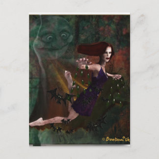 De heks en de maan briefkaart