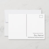 De heks en de uilen Halloween Briefkaart klein (Achterkant)