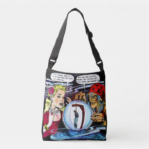 De heks Fortune Teller  komingen kruis Crossbody Tas