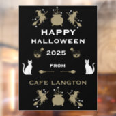 De heks Halloween Party Wall Raamsticker (Vel 2)