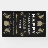 De heks Halloween Party Wall Spandoek (Horizontaal)