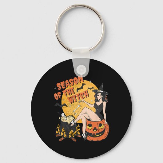 De heks Halloween Samhain 1 Sleutelhanger (Voorkant)