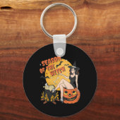 De heks Halloween Samhain 1 Sleutelhanger (Voorkant)