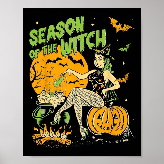 De heks Halloween Samhain Poster (Voorkant)