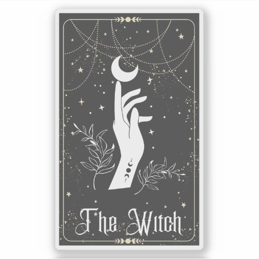 De Heks Hand Tarot Sticker (Voorkant)