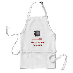 De heks in de keuken standaard schort