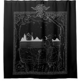 De heks in het hout: Untold Folktale Douchegordijn