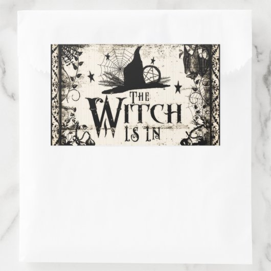 De heks is binnen! Stickers (Tas)