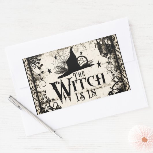 De heks is binnen! Stickers (Envelop)