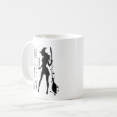 De heks is in Halloween Koffiemok (Voorkant links)