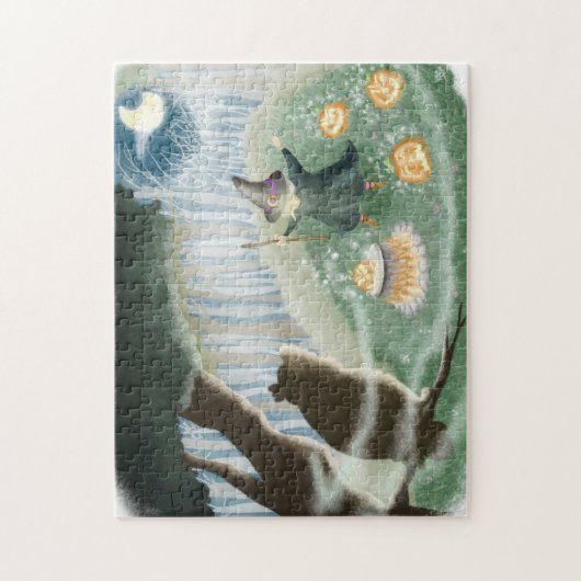 "De heks" Legpuzzel (Verticaal)