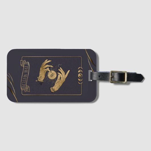 De heks Tarot Kaart Bagagelabel (Voorkant (horizontaal))