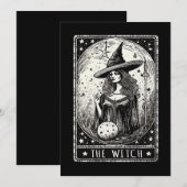 De heks Tarot Kaart  Halloween Heks (Voorkant / Achterkant)