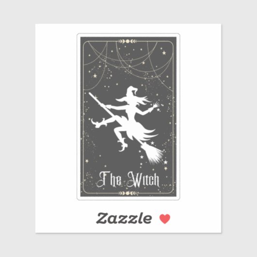 De heks Tarot Sticker (Vel)