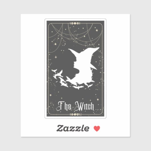 De heks Tarot Sticker (Vel)