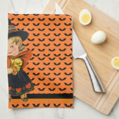 De heks van 1940 is gewoon te Schattige! Halloween Theedoek (Quarter Fold)