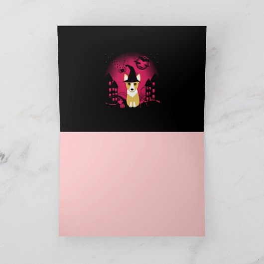 De Heks van Corgi Kaart (Binnen)