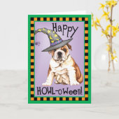 De Heks van de buldog Kaart (Gele Bloem)