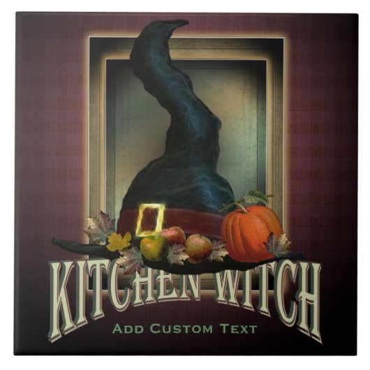 De Heks van de keuken Tegeltje (Voorkant)