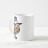 De Heks van de Uil van Burrowing van Birdorable Koffiemok (Voorkant links)