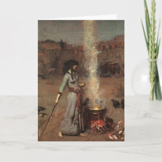 De Heks van Halloween Kaart (Voorkant)