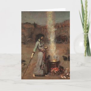 De Heks van Halloween Kaart