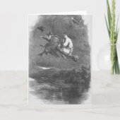 De Heks van Halloween Kaart (Voorkant)