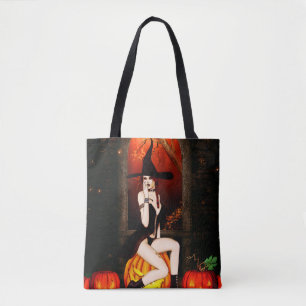De Heks van Halloween Tote Bag