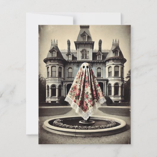 De heks van Roseveil Manor – Gotische Victoriaanse Notitiekaartje (Voorkant)