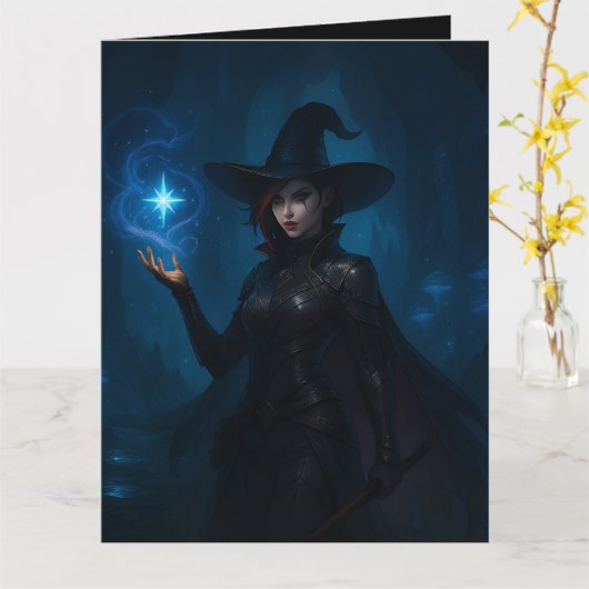 De heks van VEKAR’NOCT Kaart (Gele Bloem)