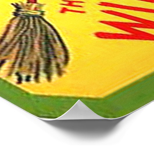 De heks-Vintage Halloween Poster (Hoek)